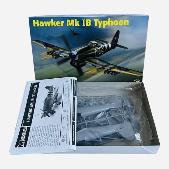 Monogram 1/48 Hawker Typhoon Mk IB Plastic Model Kit NIB - Picture 2 of 2